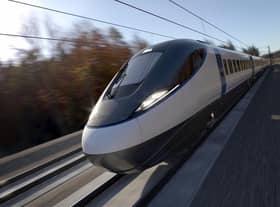An early representation of what the new HS2 trains could look like.