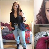 Victoria McDonald, 34, was bouncing between trampolines at an indoor centre with her son, sister and nephew when she felt a "slight twinge" in her right ankle (SWNS)