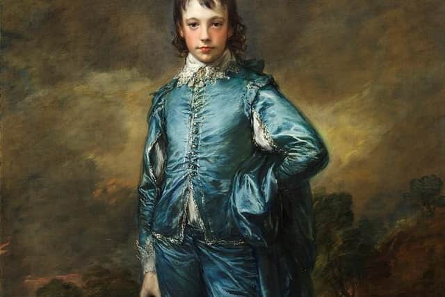 Undated handout photo issued by the National Gallery of the Blue Boy, painted in 1770 by Thomas Gainsborough. The painting is to return to the National Gallery one hundred years to the day since it was last displayed there, the gallery has announced.
 Issue date: Wednesday June 30, 2021. PA Photo. It was last on show at the London gallery on January 25 1922 before it was taken to the US. See PA story ARTS Gainsborough. Photo credit should read: The National Gallery/PA Wire 

NOTE TO EDITORS: This handout photo may only be used in for editorial reporting purposes for the contemporaneous illustration of events, things or the people in the image or facts mentioned in the caption. Reuse of the picture may require further permission from the copyright holder.