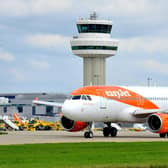 An easyJet plan ready to take off at Gatwick Airport. Picture: Steve Robards/SussexWorld