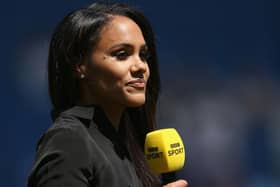 Presenter and ex Arsenal Ladies player Alex Scott has been presenting sport events and talk shows for the BBC and Sky since her retirement from the sport in 2017 (Picture: Getty)