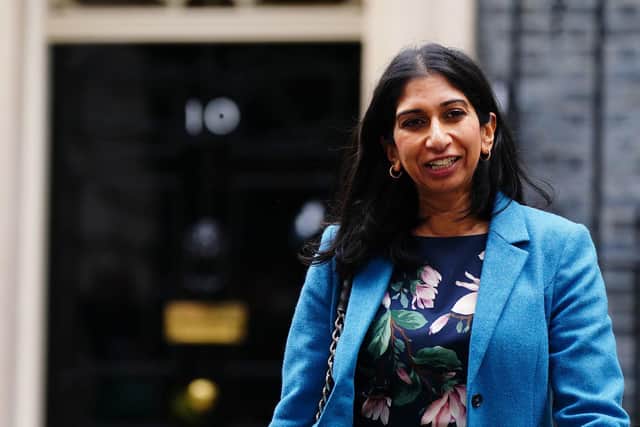 File photo dated 26/10/22 of Home Secretary Suella Braverman, leaves Downing Street, Westminster. Photo credit should read: Victoria Jones/PA Wire
