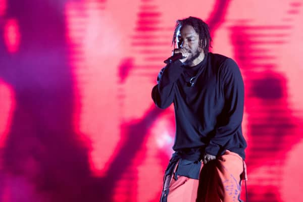 Kendrick Lamar is set to play Glastonbury 2022 on Sunday evening. (Photo by Santiago Bluguermann/Getty Images)