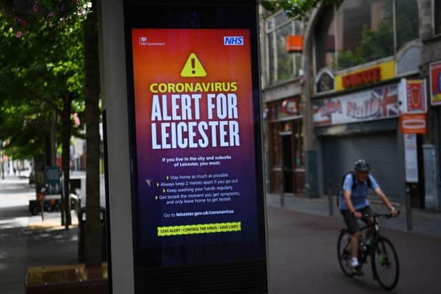 In 2020, Leicester was one of the first areas to be placed under a 'local lockdown' as Covid-19 cases spiked following the UK's first national lockdown (Photo: DANIEL LEAL-OLIVAS/AFP via Getty Images)