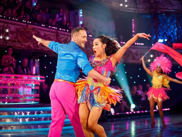 BBC handout photo of Will Mellor and Nancy Xu during the live show of Strictly Come Dancing on BBC1. Guy Levy/BBC/PA Wire
