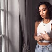 Leigh-Anne said her lighter skin tone has allowed her to be more successful than other black female artists (Picture: BBC)