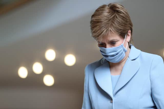 Nicola Sturgeon addressed the Scottish Parliament today (Getty Images)