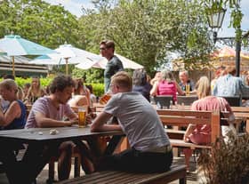 As Covid-19 restrictions lift across the UK, many will be flocking to beer gardens to enjoy the bank holiday (Photo: Shutterstock)