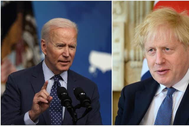 Joe Biden and Boris Johnson will meet face-to-face before the G7 Summit, during the US President's first international trip abroad since taking office (Getty Images)