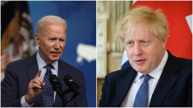 Joe Biden and Boris Johnson will meet face-to-face before the G7 Summit, during the US President's first international trip abroad since taking office (Getty Images)