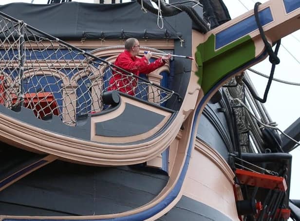 Many were fooled by the announcement that the HMS Victory was to be painted green in 2019