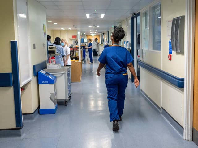 Staff on a hospital ward at Ealing Hospital in London. (Picture: Jeff Moore/PA/Radar)