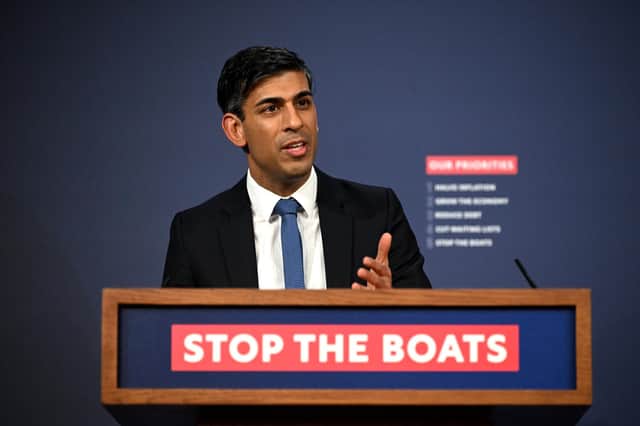 Prime Minister Rishi Sunak speaks during a press conference. Picture: Leon Neal/Getty Images
