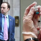 Matt Hancock urged those eligible for the vaccine to "come forward and get vaccinated"