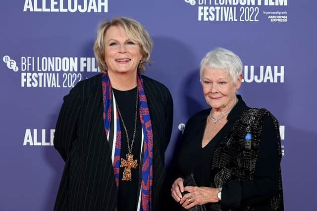 Jennifer Saunders, left, with Judi Dench at the Allelujah European Premiere. Picture: Stuart C Wilson / Getty Images