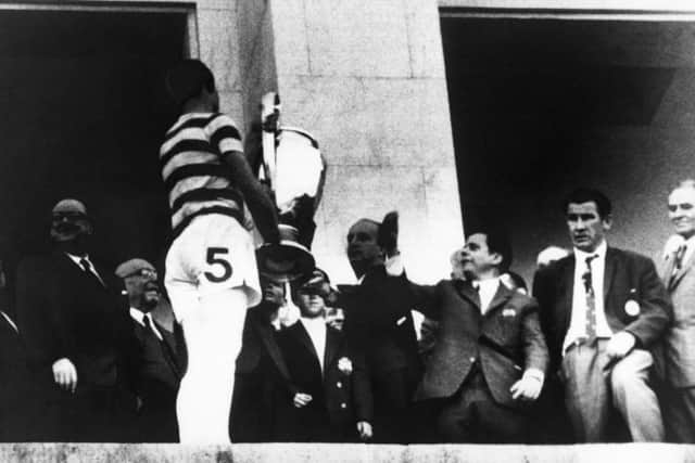 Celtic captain Billy McNeill lift the European Cup in 1967.