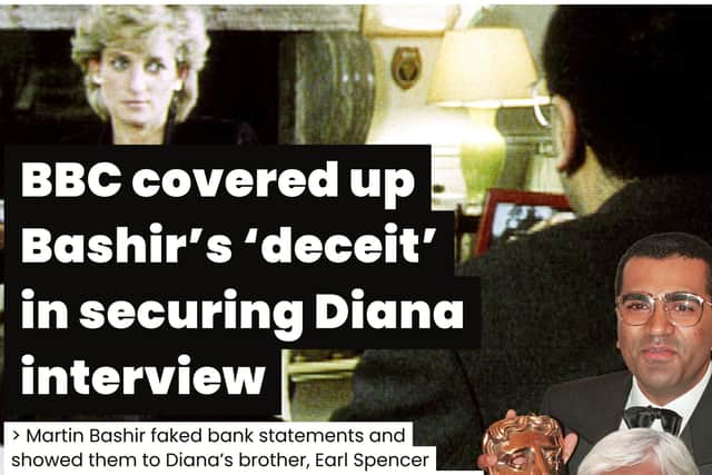 Inquest finds Bashir used ‘deceitful behaviour’ to secure famous 1995 interview with Diana – NationalWorld digital front page (Photo: NationalWorld)