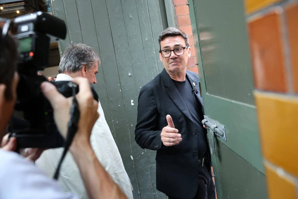 Andy Burnham is the first serving prime minister to appear on Celebrity Gogglebox (Photo by Toby Shepheard / AFP via Getty Images)