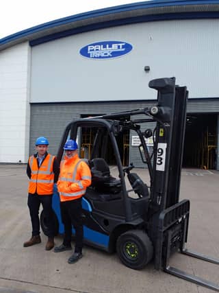 Anthony Ratchford and Stuart Godman of Pallet-Track worked with Samsara to develop an AI solution for forklift trucks