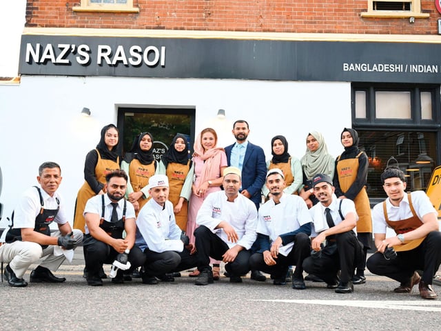 The team at Naz's Rasoi, Rochester, Kent