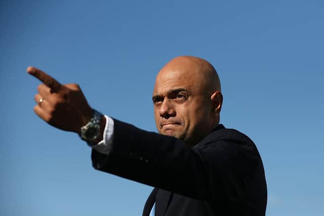 Sajid Javid accused of ‘insulting’ Covid dead in now-deleted Tweet about ‘cowering’ from the virus (Photo by Carl Court/Getty Images)