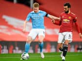 Manchester City's Belgian midfielder Kevin De Bruyne and Manchester United's Portuguese midfielder Bruno Fernandes are amongst the Premier League's most valuable players