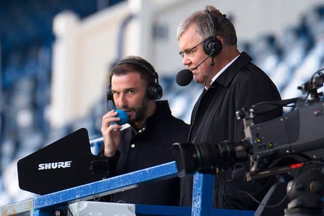 Clive Tyldesley on commentary duty. (Photo by Willie Vass/Pool via Getty Images)