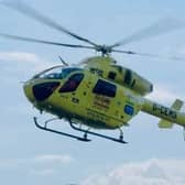 An air ambulance was called to the scene of the tragedy.