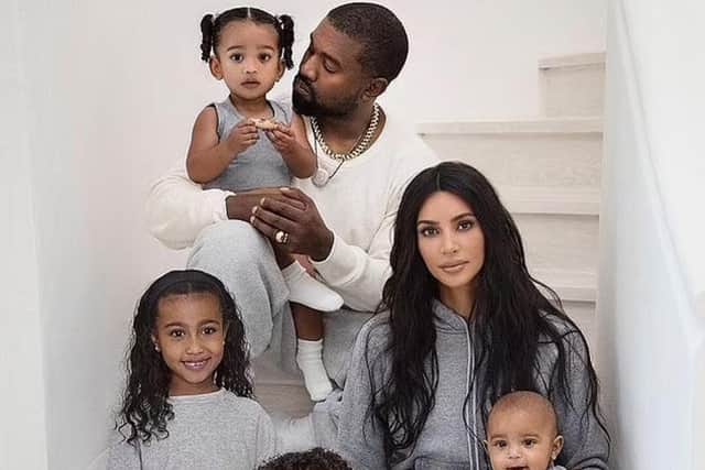Kim shares North, Saint, Chicago and Psalm with her estranged husband, Kanye West (Picture: Paramount)