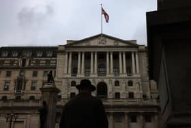 A general view of the Bank of England as it warned inflation will peak at 13%. Photo: Dan Kitwood/Getty Images.