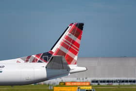 Loganair aircraft tail