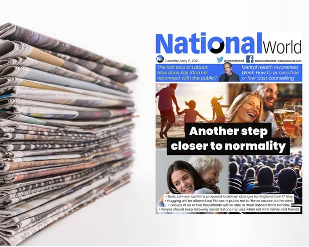 The digital front page of NationalWorld for 11 May (Image: NationalWorld)