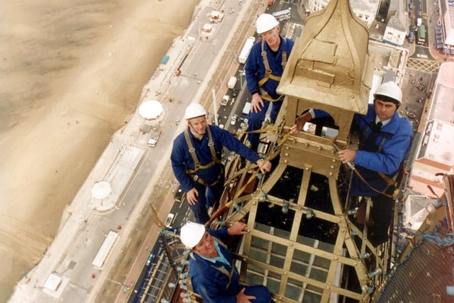 The Tower was painted Gold to celebrate its centenary in 1994