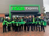 Asda Express staff outside the new store in Sutton Coldfield
