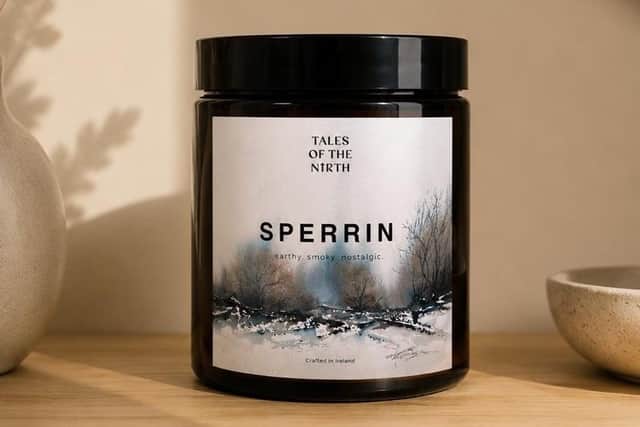Sperrin features original artwork by Tyrone artist George Gourley.