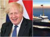 Boris Johnson has said the new national flagship will sail around the globe hosting trade talks and fairs to boost Britain's economy (Getty Images/Downing Street)
