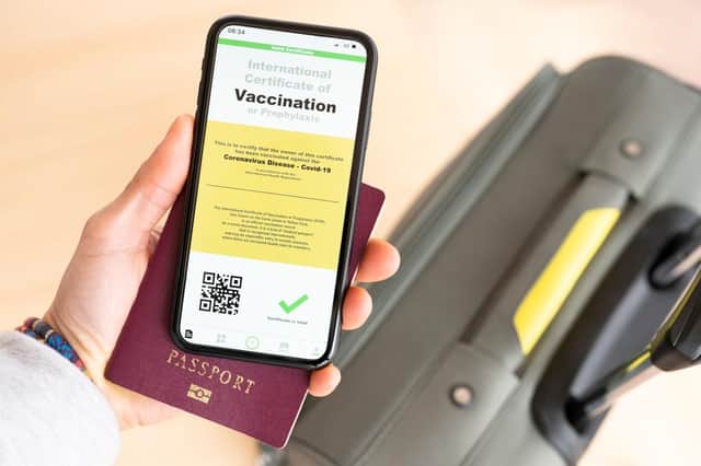 The app will show whether people have had a Covid-19 jab or have tested negative for the virus before departing the UK (Photo: Shutterstock)