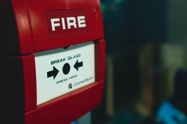Fire alarms are not usually in people's homes.