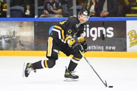 TRAGEDY: Nottingham Panthers' Adam Johnson died after his neck was cut by an opponent's skate during a game against Sheffield Steelers on October 28 at Sheffield's Utilita Arena. Picture courtesy of Panthers' Images/EIHL Media.