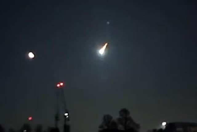 Twitter user @KadeFlowers shared footage of the asteroid seen from Brighton