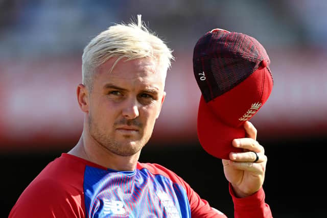 Jason Roy of England shows off a new hair style in the England vs Pakistan T20 series. (Pic: Getty)