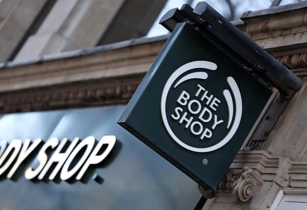 File image of a The Body Shop sign. Picture: Photo by DANIEL LEAL/AFP via Getty Images