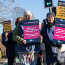 Nurses striking in January outside Queen Alexandra Hospital, Portsmouth. Photo: Alex Shute