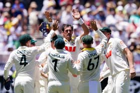 England struggled to bat against Australia on day one of the first Ashes test.
