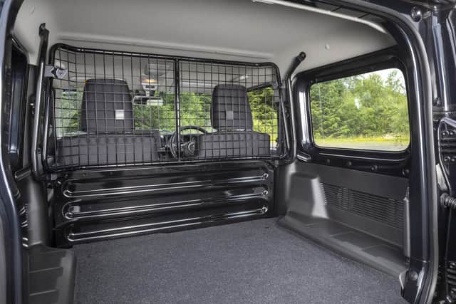 The Jimny LCV has a flat load area of 863 litres