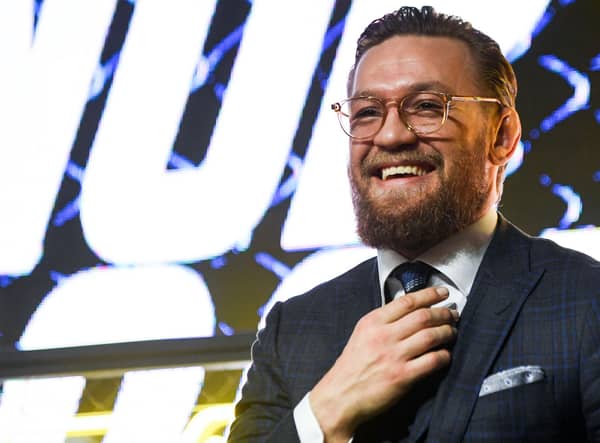Irish fighter Conor McGregor wrote to his 8.6 million followers: “Hey guys, I’m thinking about buying Manchester United! What do you think?” on Tuesday 20 April 2021. (Pic: Getty Images)