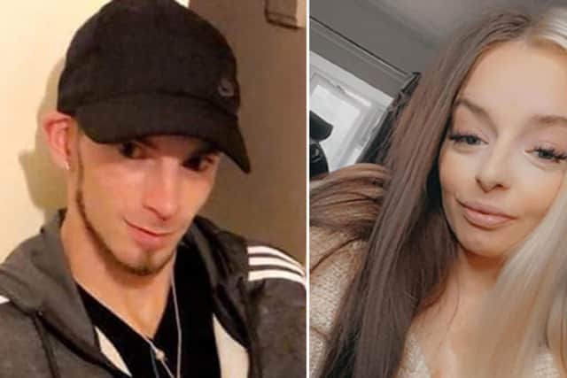 Pictures of Katie and Steven. Marcus Osborne, 35, has been sentenced to a whole life order at Leeds Crown Court for the murder of his ex-partner Katie Higton and her new boyfriend Steven Harnett. West Yorkshire Police/PA Wire
