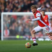 Emile Smith Rowe of Arsenal. (Photo by Richard Heathcote/Getty Images)