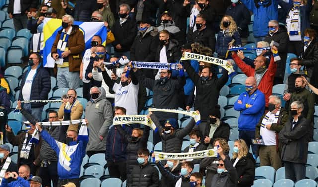 Leeds fans were allowed back into Elland Road for their last game of the 2020/21 season.