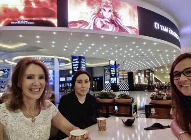 The photograph seems to have been taken in a Dubai Mall (Instagram/lyndabouchikhi)